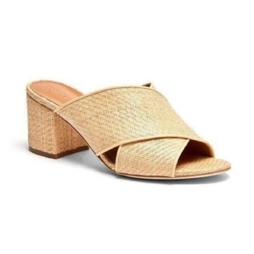 J McLaughlin straw heels